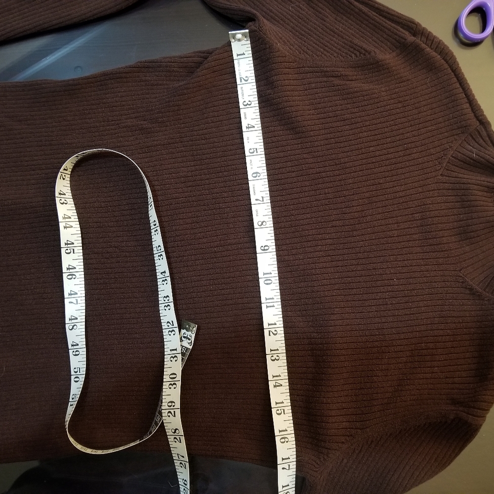 Worthington Chocolate Mock Turtleneck - image 4